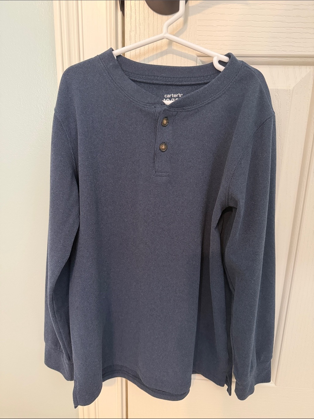 Carter's Navy Blue Long-Sleeve Henley Top